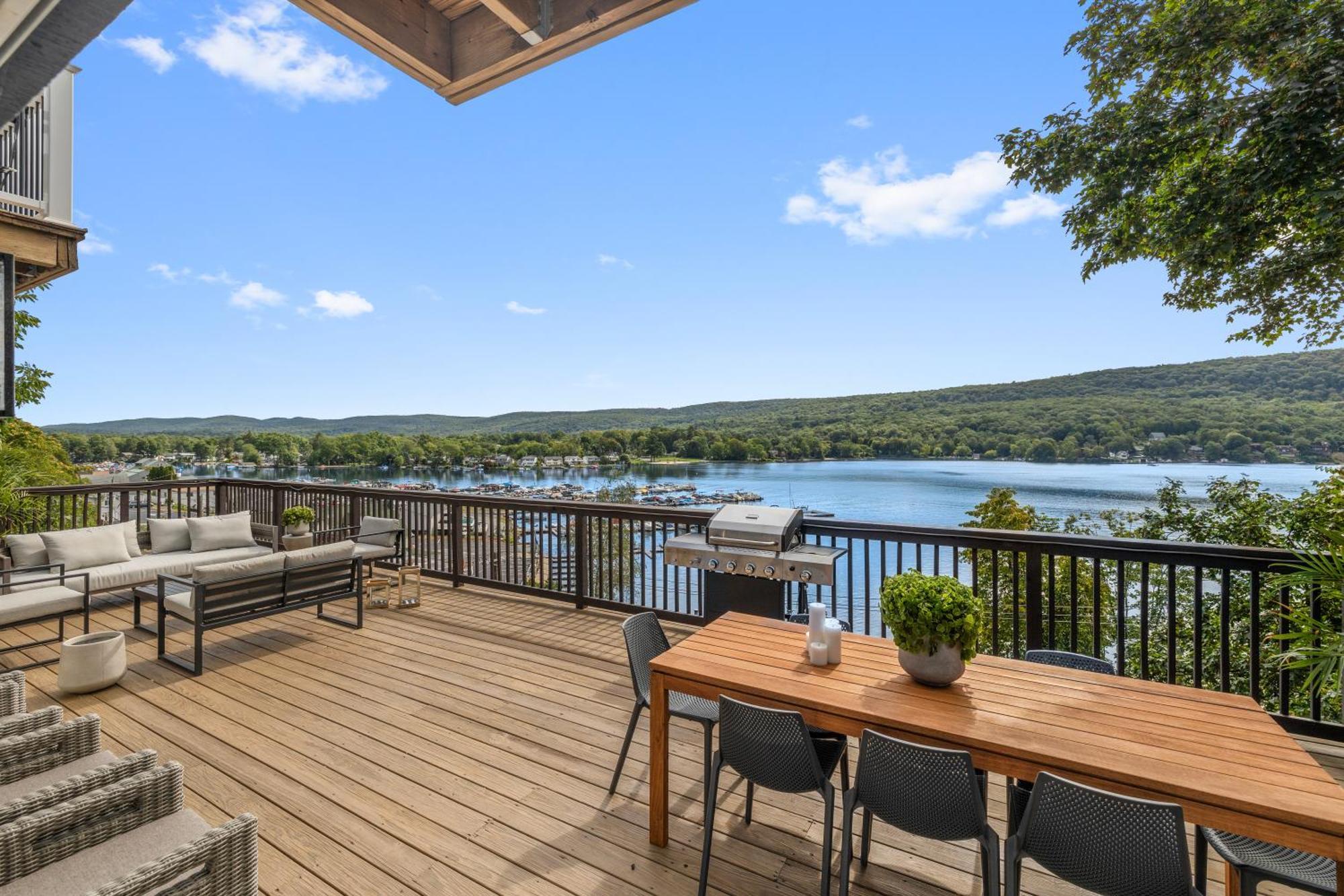 Lakeview House - Hot Tub - Firepit - Stunning Views - Spacious Deck - Cozy Living Room - Bar Greenwood Lake Dış mekan fotoğraf