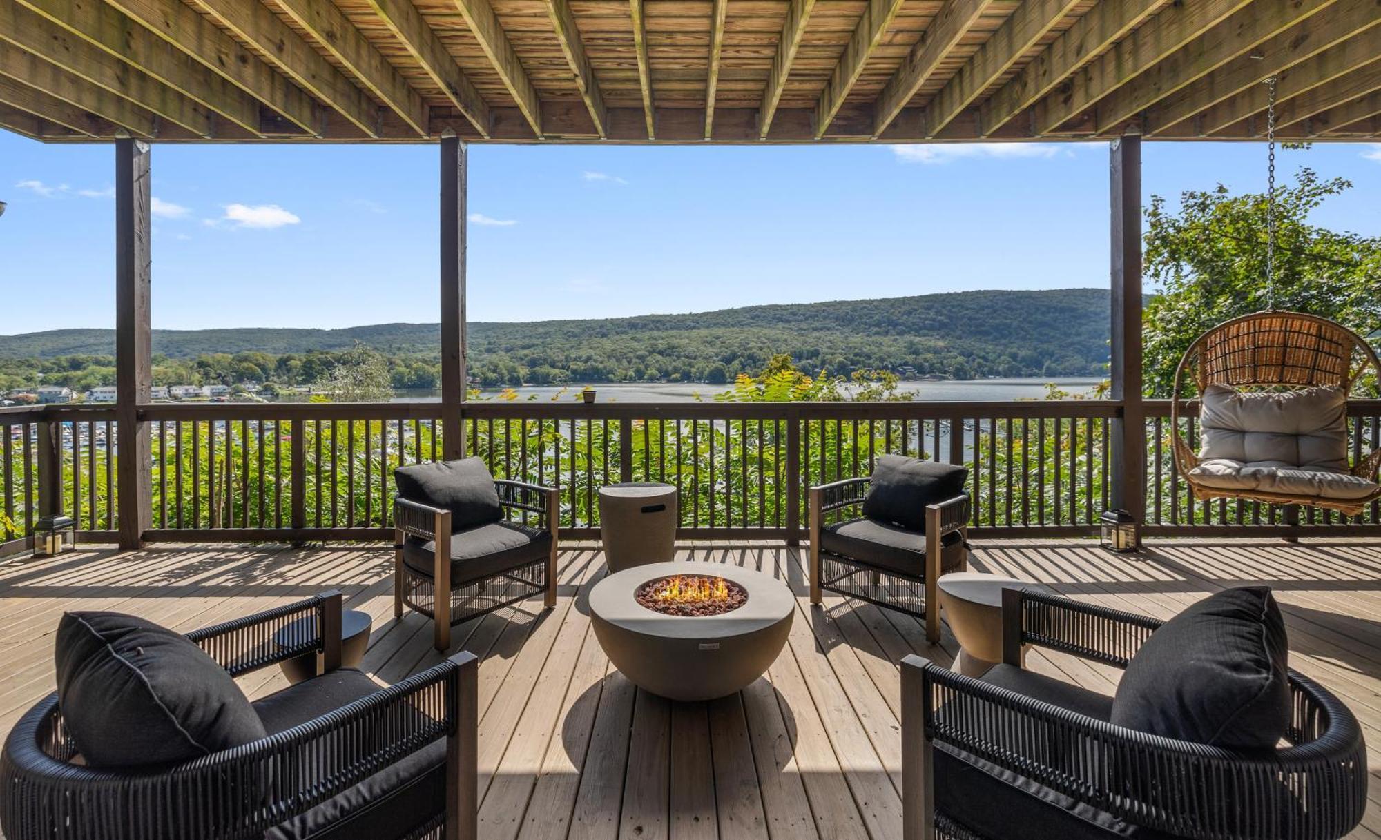 Lakeview House - Hot Tub - Firepit - Stunning Views - Spacious Deck - Cozy Living Room - Bar Greenwood Lake Dış mekan fotoğraf